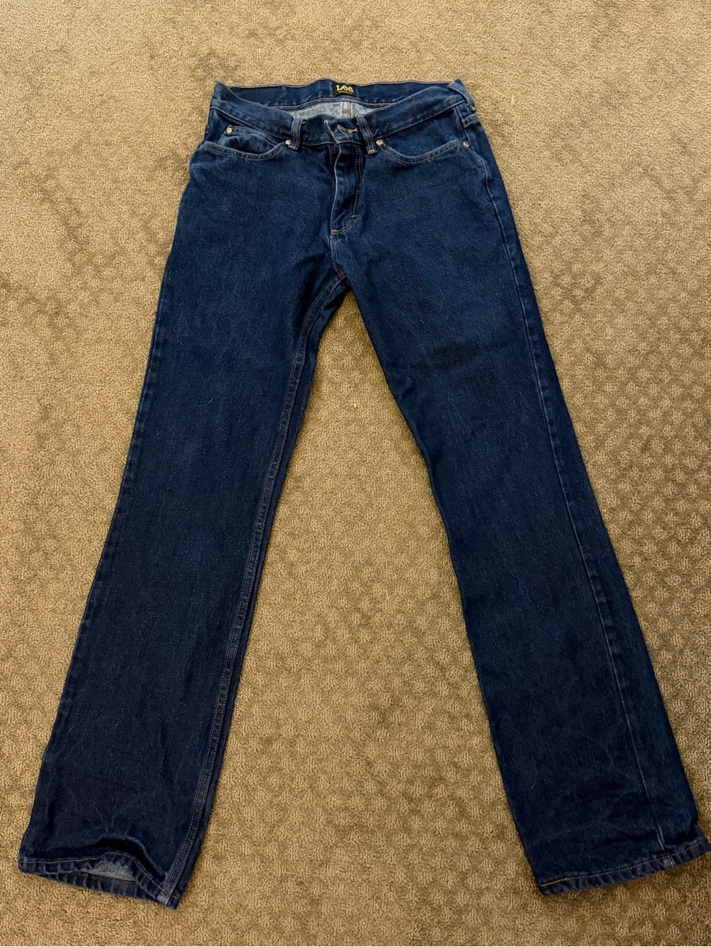 Lee Men's Dark Blue Straight Jeans